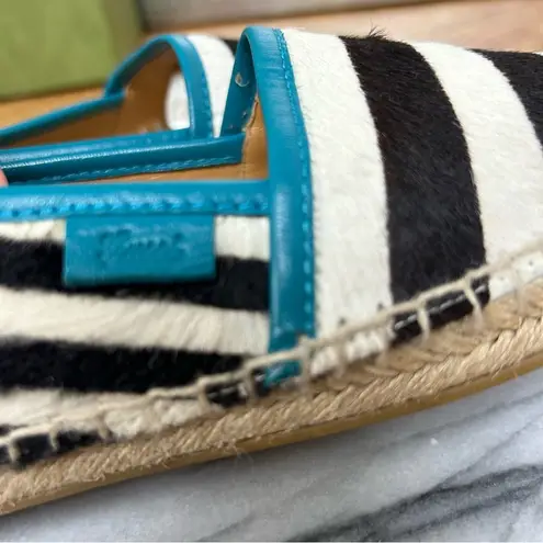 Gucci  | Lilibeth Pony-Style Calfskin Espadrille Shoes Size 37.5