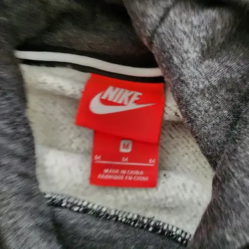 Nike Black/Grey/Silver  Cropped Hoodie, Women's M