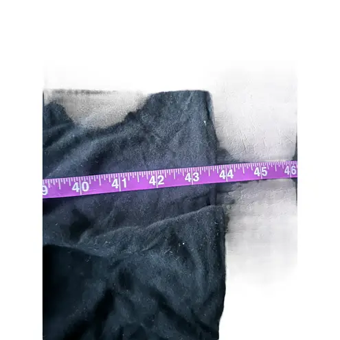 James Perse Black Ruched Tank Dress Sleeveless Bodycon Midi Dress Women's