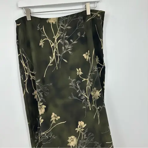 American Vintage Vintage Y2K Fairycore Whimsical Green Maxi Wrap Skirt Size 12 Early 2000s