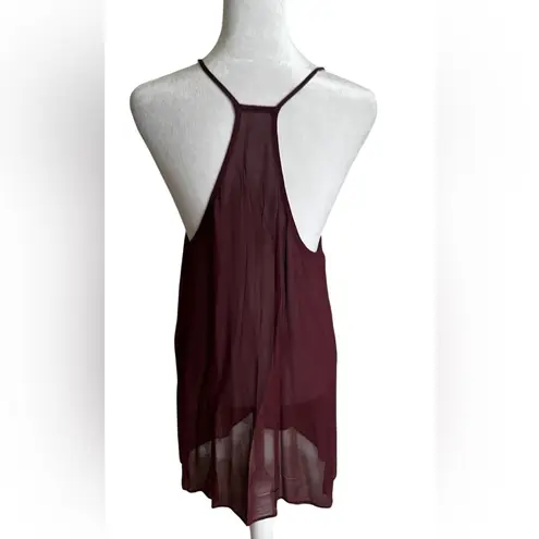 IRO Wine Red Long Sleeve Bell maxi dress