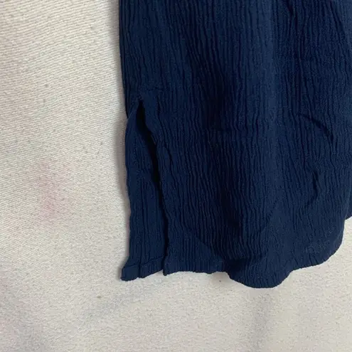 magnolia grace womens medium navy blue tunic shirt stitch fix textured lilly whi