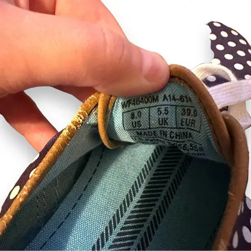 Keds Champion Black & White Polka Dot Lace Up Fashion Sneakers Sz 8