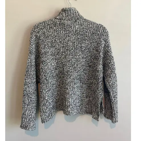 Madewell NWT  Wide Rib Turtleneck Sweater In Marled Cookies And Cream Size XS