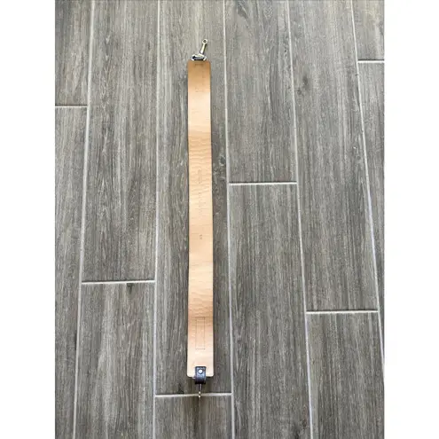 Harold's Brown Leather Alligator Stamped Belt XS Made In Italy 31"