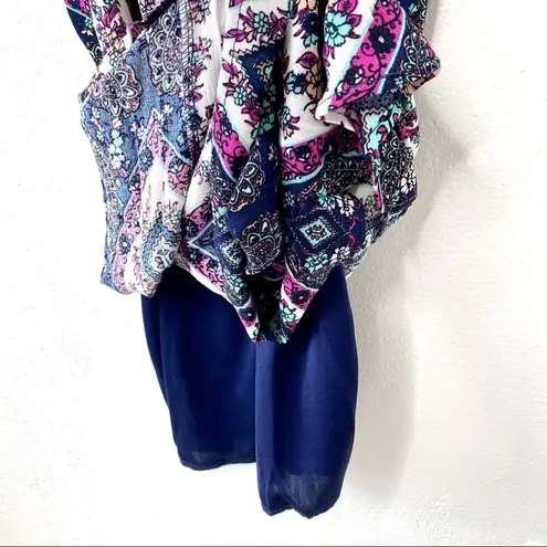 Orange Creek Boho Lace Shoulder Tassel Tie Dress Size Medium