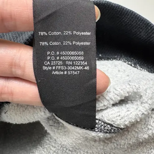 TNA Aritzia Gray Embroidered Logo Hoodie Women's XL Fleece Pullover Sweatshirt