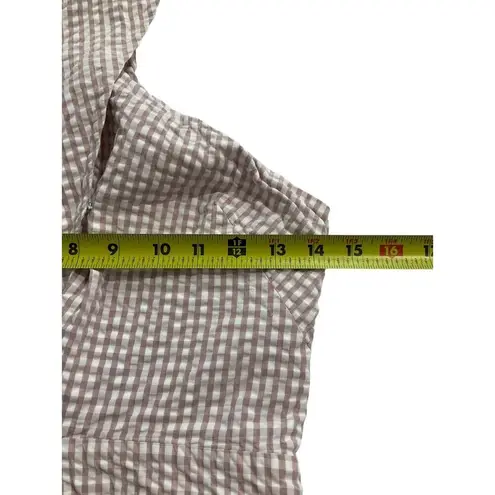 Intermix Women Size 0 Seersucker Halter Romper Mauve (1-347)