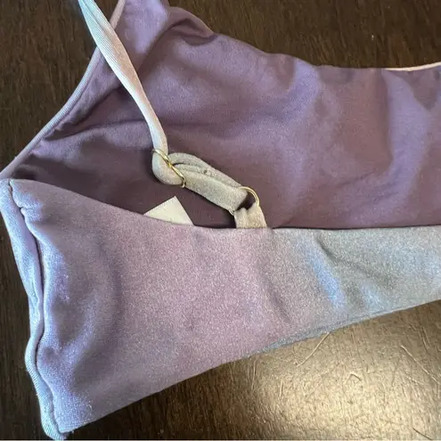 Malai Swimwear Bikini Top Purple Tie Dye Ombre Style Small
