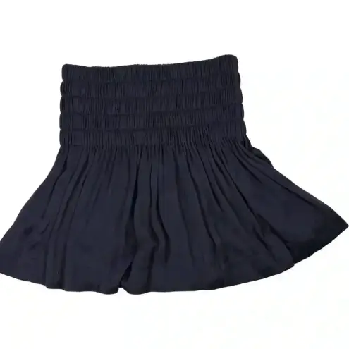 Wilfred Aritzia  Women's XS Blue Fit and Flare Ruched Mini Skirt