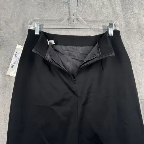 Isaac Hazan Skirt Size 6 Black Mini Silver Buckle Preppy Mod Indie Sleaze Y2K