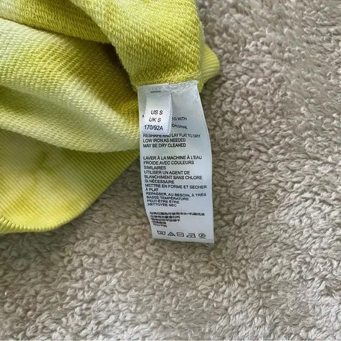 Pilcro and the Letterpress by Anthropologie Yellow Tie Dye Cropped Sweater