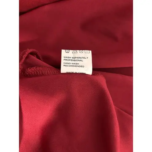 Gritty Soul Women Hoodie Top L Long Sleeve Full Zipper Y2K Whimsigoth Red Groovy Size L