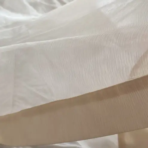 Soft Surroundings 💛 Lightweight Silk Shell Kaftan Style Top in Ivory