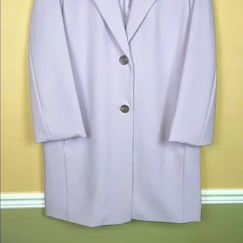 Tahari Women’s Lavender Lilac Purple Long Line Blazer Career Office Jacket