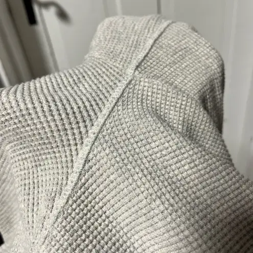 Pact Organic Cotton gray waffle knit joggers with pockets size XS