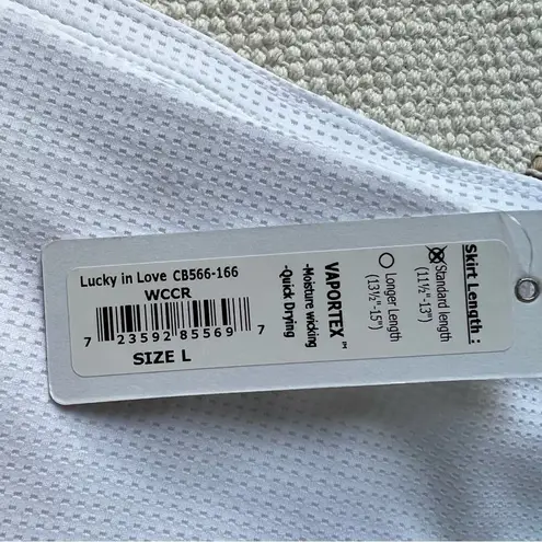 lucky in love Mesh Love White Standard Length Tennis Skort Women’s Size Large