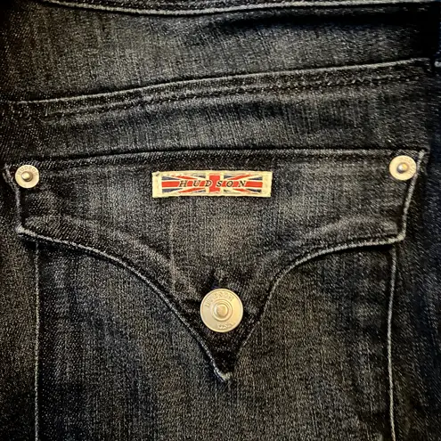 Hudson Jeans Hudson Collin Flap Jeans Skinny Ankle Raw Hem Low Rise Shan Dark Wash 29"