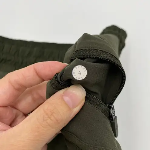 Lululemon Women Dark Green Athletic Running Shorts Size 4