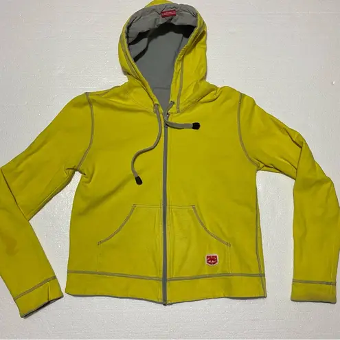 Ecko Red Ecko Unlimited‎ Y2K Reversible Full Zip Hoodie Yellow/Gray Womens Size Small