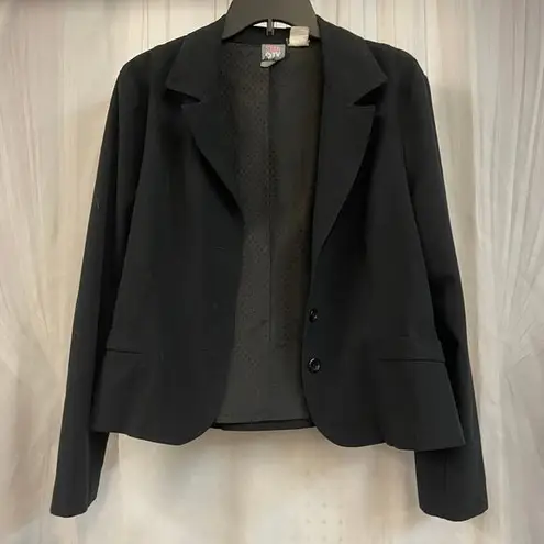 Star City Early 00s Vintage Y2K Black Blazer Juniors Medium