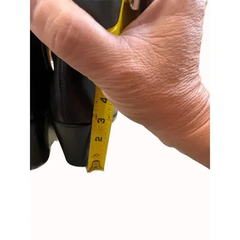 Boemos women’s Italian made black leather below knee boots 6.5 SKU 5551