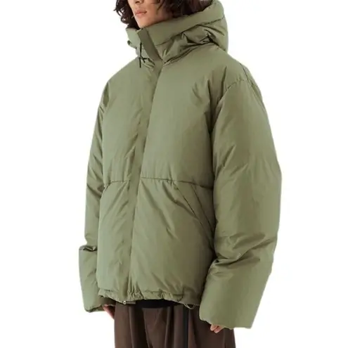 Moussy Green Zip Up Jacket Hooded Puffer Size Small NWT