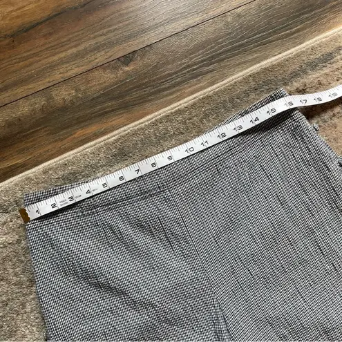 Club Monaco Navy White Gingham Vintage Style Cottagecore High Waist Mini Short 8