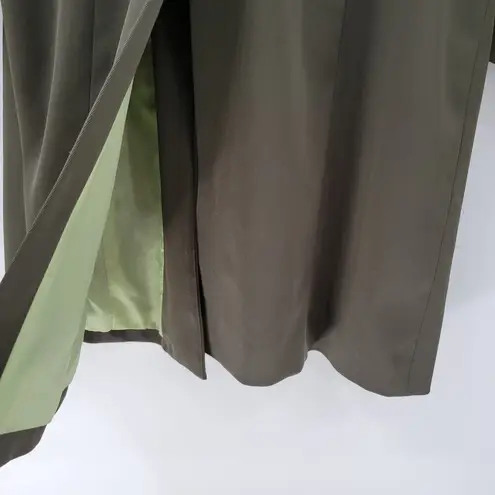 Mixit Longline Jacket Womens 12 Tall Green Stretch Notch Lapel Back Slit Career