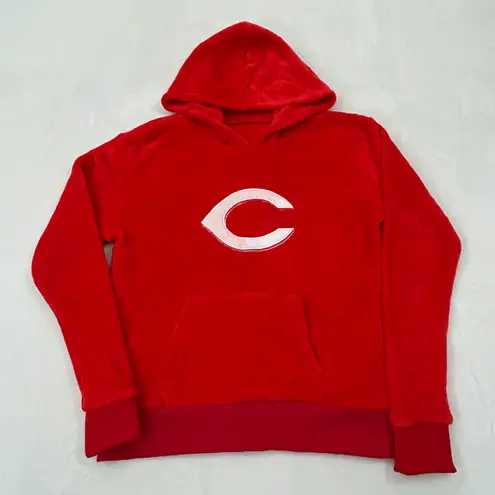 Cincinnati Reds MLB Baseball Red Fleece Comfy Pullover Hoodie Sweatshirt Adult S