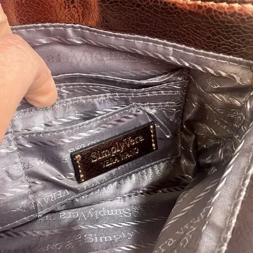 Simply Vera Metallic Bronze/Sequin Clutch/Shoulder Bag