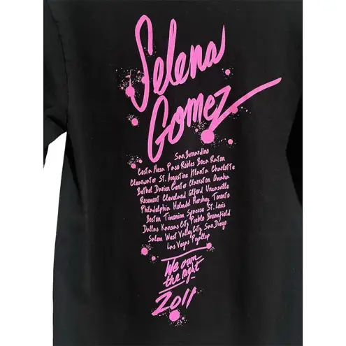 Anvil Selena Gomez 2011 We Own The Night Tour T-Shirt Unisex Size Small Black Graphics