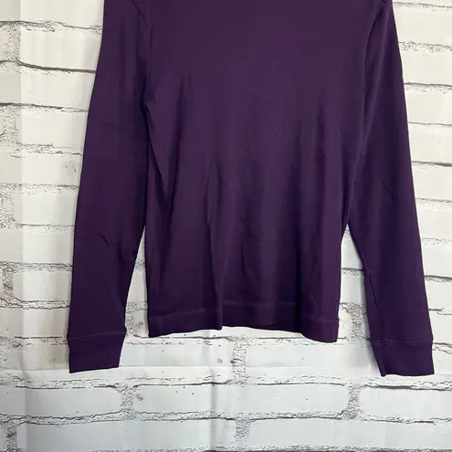 Vintage Lauren Jeans Co Ralph Lauren Purple Longsleeve Y2K Streetwear Top S Tee