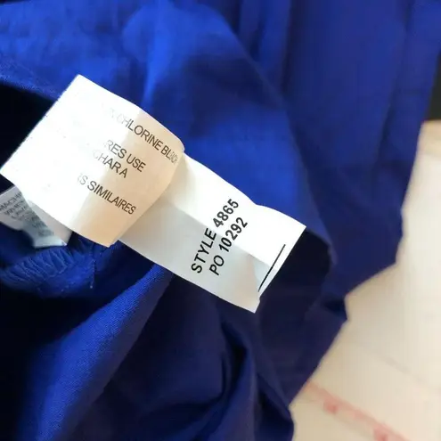 Eloquii Womens Shift Dress Off Shoulder Bell Sleeve Stretch Blue 18