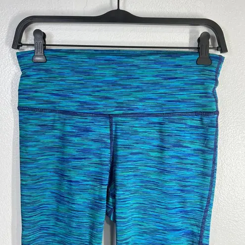 prAna Caraway Tight Leggings Womens Small Indigo Blue Stretch Performance Fleece