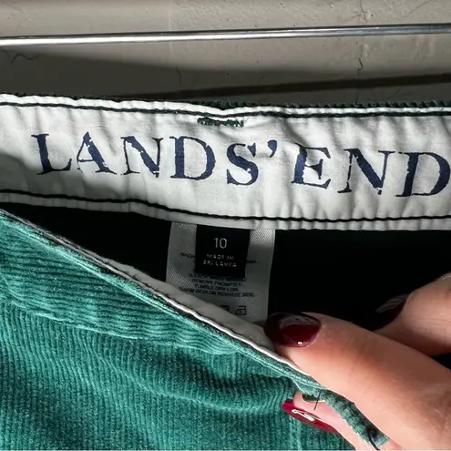Lands' End  Winter Green Corduroy Bootcut Pants