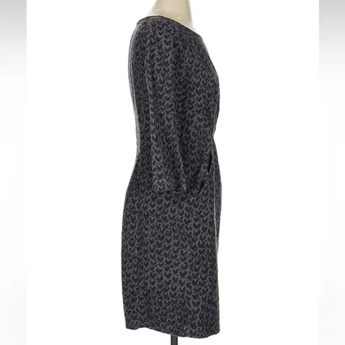 Boden Chic Rare Purple & Black Heart Print Pin