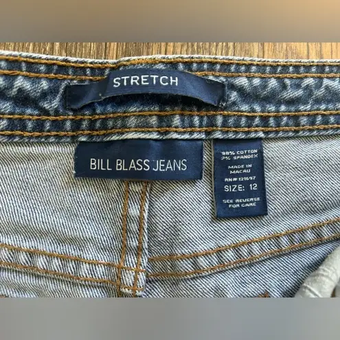 Bill Blass  Jeans Stretch Easy For High Waist Straight Leg Mom Jeans Size 12