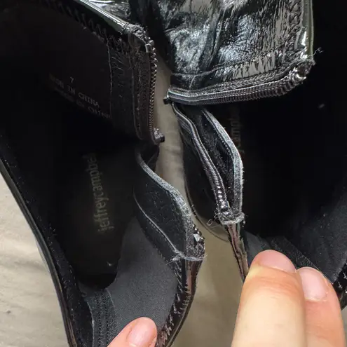 Jeffrey Campbell  Crinkle Patent TACKED BOOTIE - Image 9