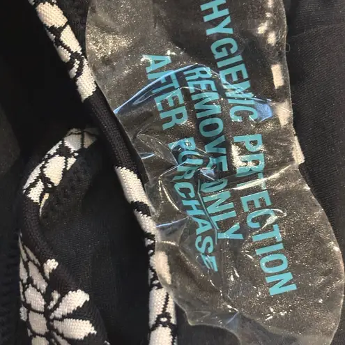 Seafolly New Corsica Black White Pineapple High Waisted Bikini Swim Bottom 8