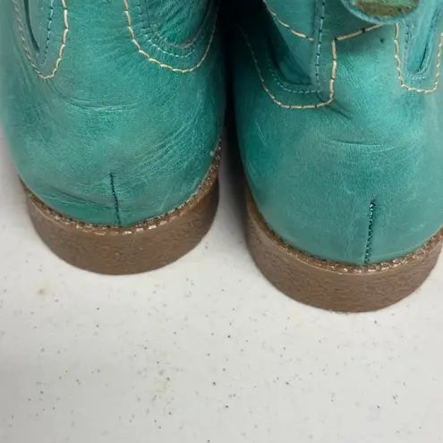 Diesel Teal Leather Wingtip Lace