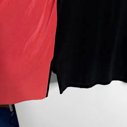 Coldwater Creek NWT Travel Knit Contrast Trim Cardigan Black Coral Large Travel