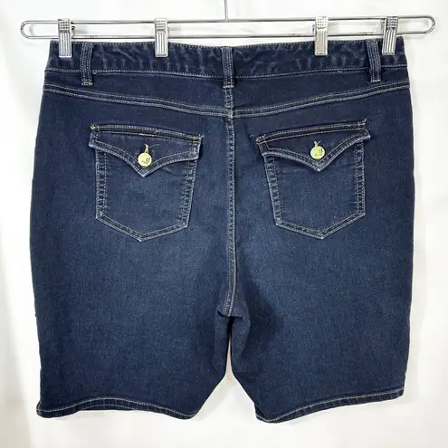 d. Jeans Plus Size 18W Denim Shorts Dark Wash Blue Bermuda Shorts 11 Inch 994