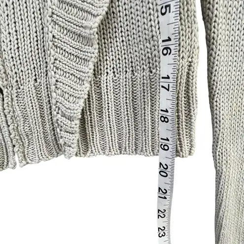 Pennyblack Knitted Cardigan S Beige Cotton Zip Up Sweater Quiet Luxury Italy Tan