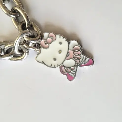Sanrio Vintage Hello Kitty Ballerina Silver Tone Charm Bracelet