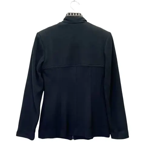 Vintage Dorothy Schoelen Black Ribbed Knit Sweater Skirt & Jacket Set Size 10