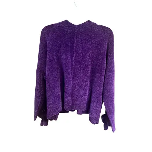 Ashley Stewart Open Cardigan Purple Sz 14/16 NWT