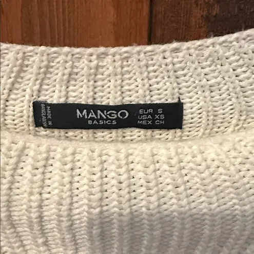Mango Mngo Cream Boatneck Sweater, Size S