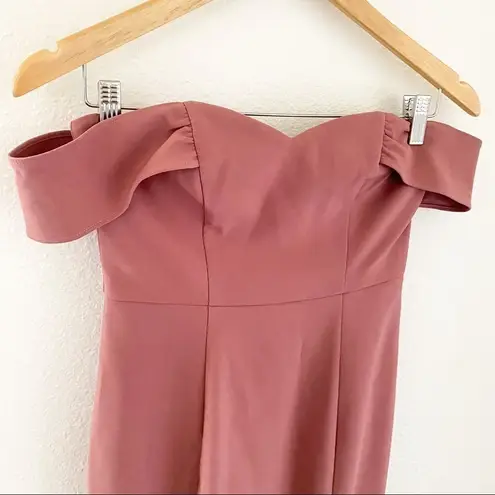 Likely Bartolli Off Shoulder Mermaid Gown Rose Pink 0 NWT