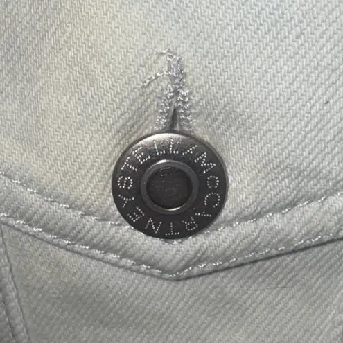 Stella McCartney white Navy Tie-Dye Jean Jacket Size Large